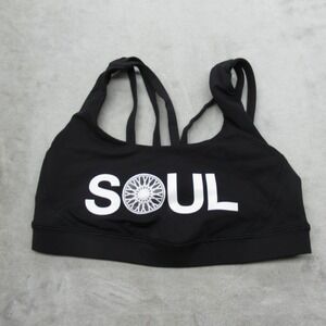 Lululemon Sports Bra Black 6 Soul Cycle Multi Strap Gym Yoga Run Active Crossfit